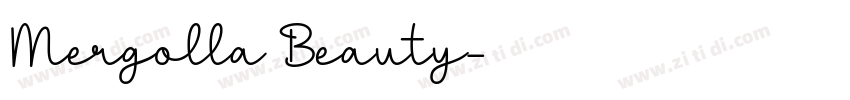 Mergolla Beauty字体转换